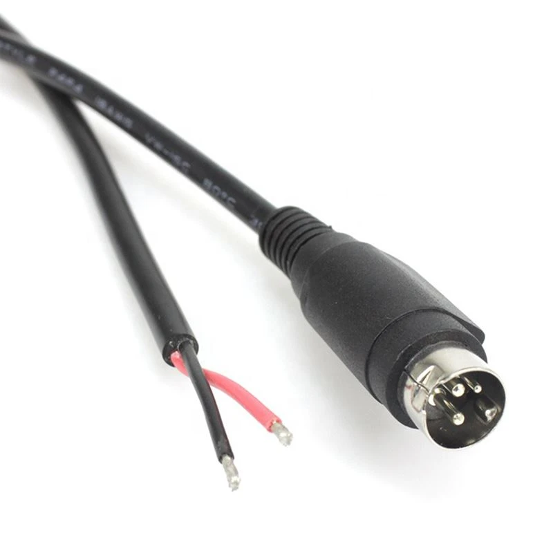 Din 3 Pin male to open end printer power Cable