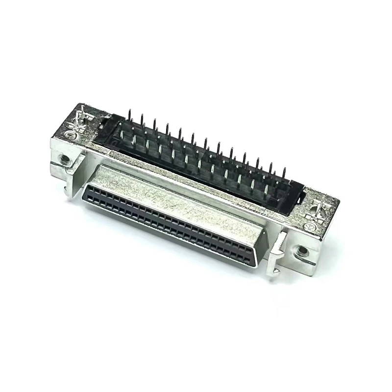 90℃SCSI-II 50Pin Female DIP Type Connector For PCB 90℃SCSI-II 50Pin Female DIP Type Connector For PCB