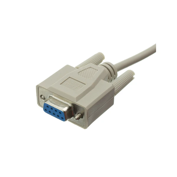 null modem DB9 female to female cable