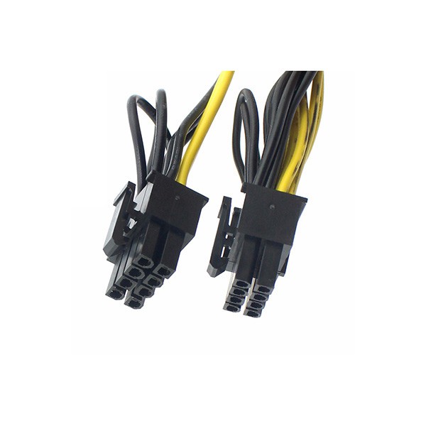 PCI-E ATX 6Pin Male to Dual 8Pin & 6Pin Female Splitter Power Extension Cable
